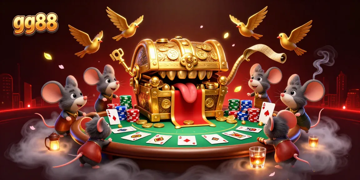 Track your winnings at gg88 with our vibrant casino illustration showcasing exciting poker elements.