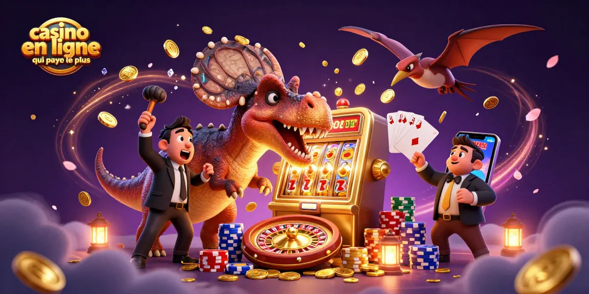 Gagner aux casinos en ligne qui payent le plus avec des machines à sous en action et une scène dynamique.