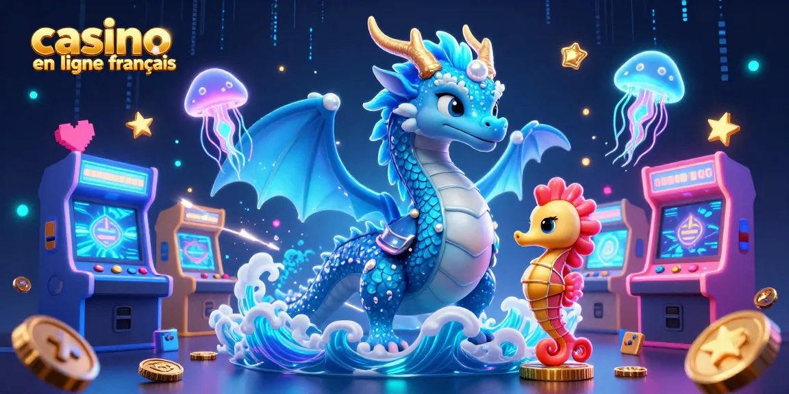 Jouez au casino en ligne français avec des dragons, des méduses lumineuses et des machines à sous colorées