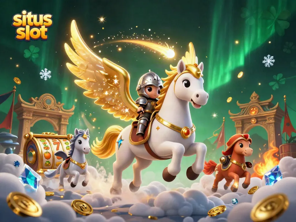 Memenangkan situs slot dengan kombinasi slot reels dan karakter berkuda, memberikan pengalaman yang megah.