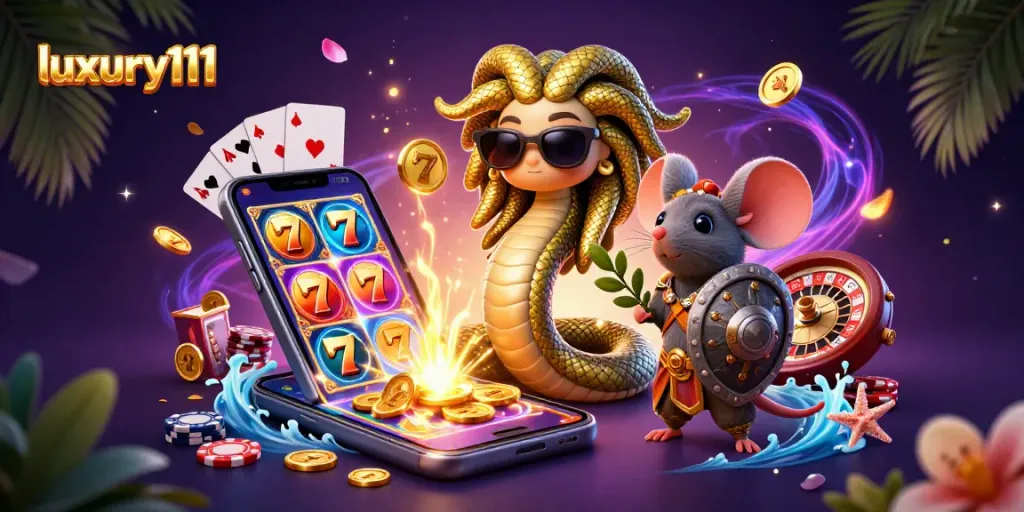 luxury111 bermain slot dengan keberuntungan di ilustrasi kasino yang menarik