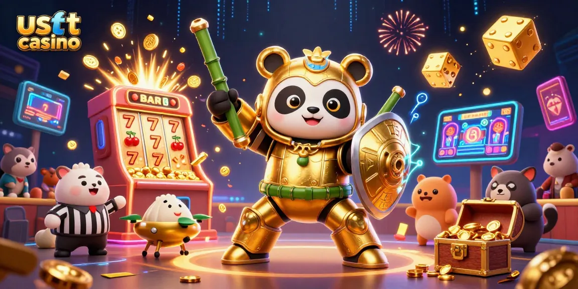 Gioca nei migliori usdt casino con slot e jackpot in un'illustrazione vivace e colorata.