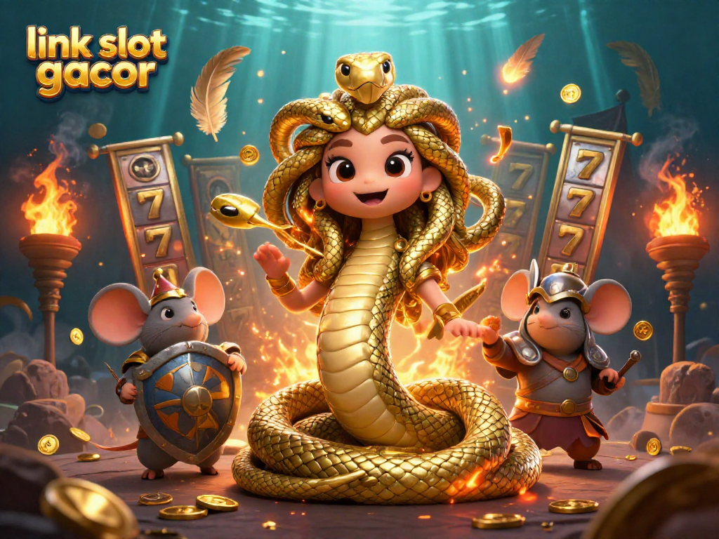 Unleash thrilling wins with link slot gacor in a vibrant casino adventure featuring Medusa and more!