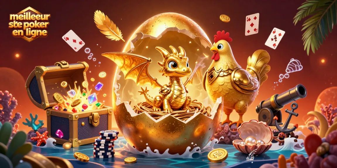 Jouez sur le meilleur site de poker en ligne et découvrez des personnages fantastiques autour de jetons de poker.
