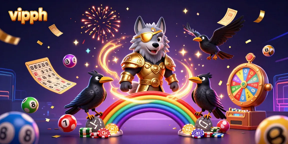Join the excitement at vipph with gaming action from a vibrant casino-themed illustration.