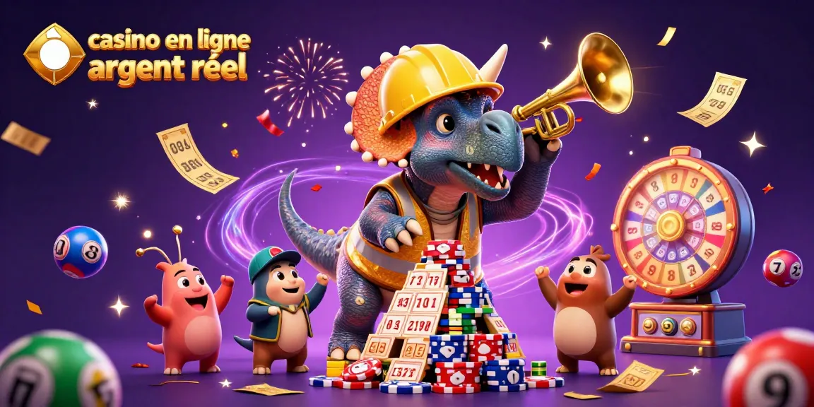 Jouez sur un casino en ligne argent réel tout en célébrant avec des jeux et personnages vibrants.
