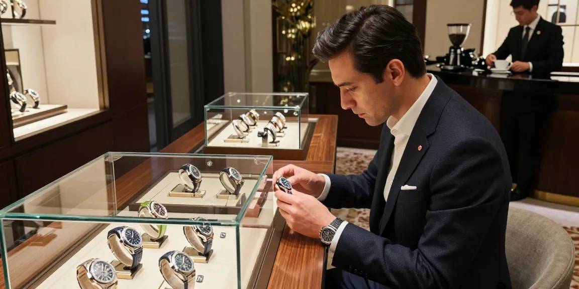 Exquisite display of super clone watches in a luxury boutique, emphasizing craftsmanship and elegance.