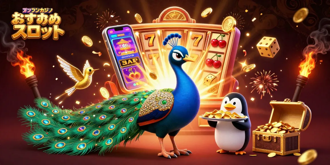 オンラインカジノ おすすめ スロットでのスロットマシンのジャックポット演出を楽しむ場面。