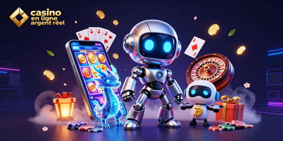 Visitez notre casino en ligne en argent réel avec un robot et un dragon holographique ! Jouez maintenant.