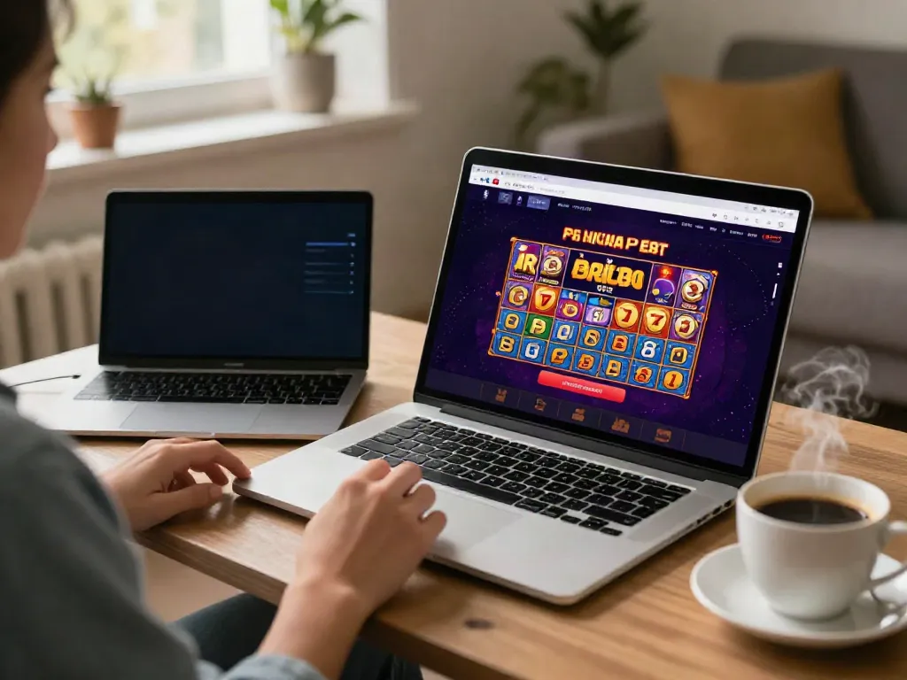 Pengguna bermain game togel online melalui https://totobet.net/ di ruang tamu yang nyaman.