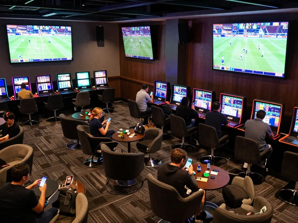 Experience the excitement of placing bets on the ax88 app while watching live sports in a lively casino lounge