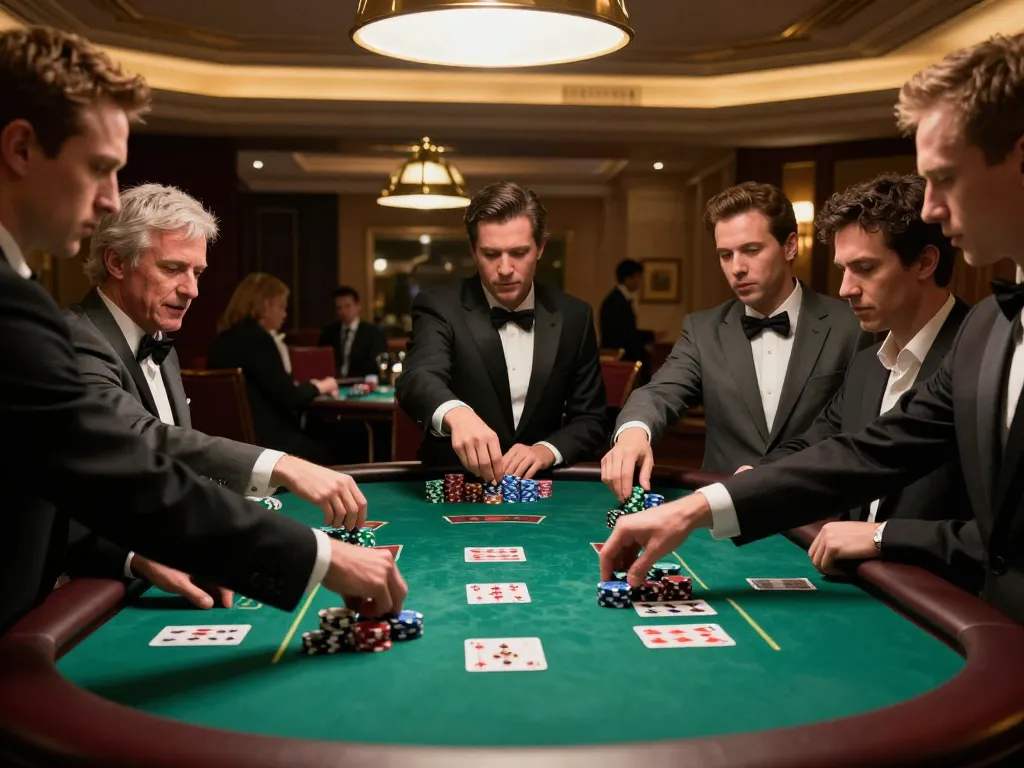 Experience thrilling moments at O8 blackjack tables as players engage in intense betting.