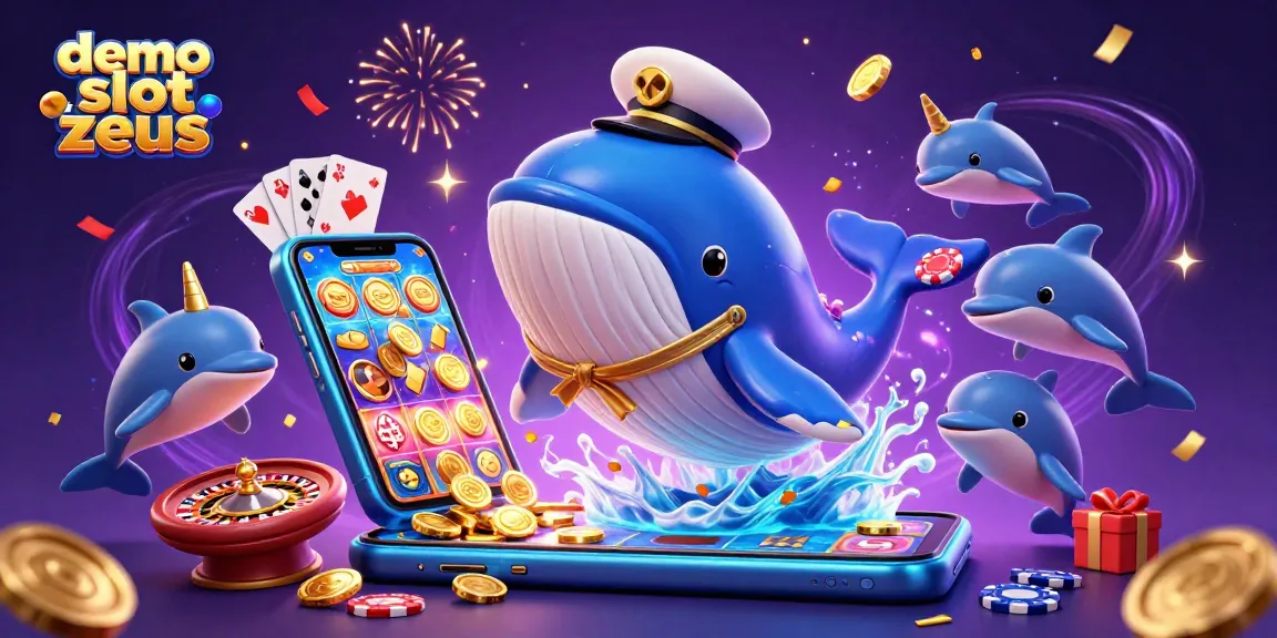 Experience the excitement of the demo slot zeus with colorful characters and casino elements in a vibrant 3D scene.