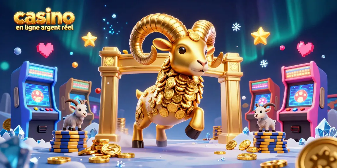 Illustration animée représentant un casino en ligne argent réel, avec des sculptures d'argent et des éléments de jeu dynamiques.
