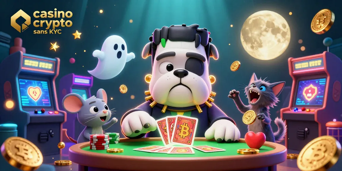 Célébrez le jeu avec des personnages fantastiques dans un casino crypto sans KYC, illuminé de détails captivants.