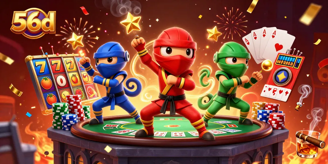 Engage in thrilling slot action with 56d's vibrant chameleons and dynamic game elements.